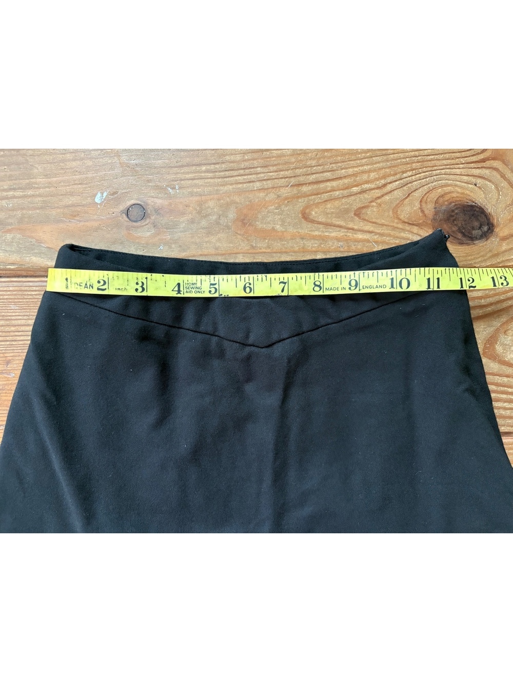 Princess Polly Black Mini Skort Side Slit Stretch Size 2 - Picture 5 of 9